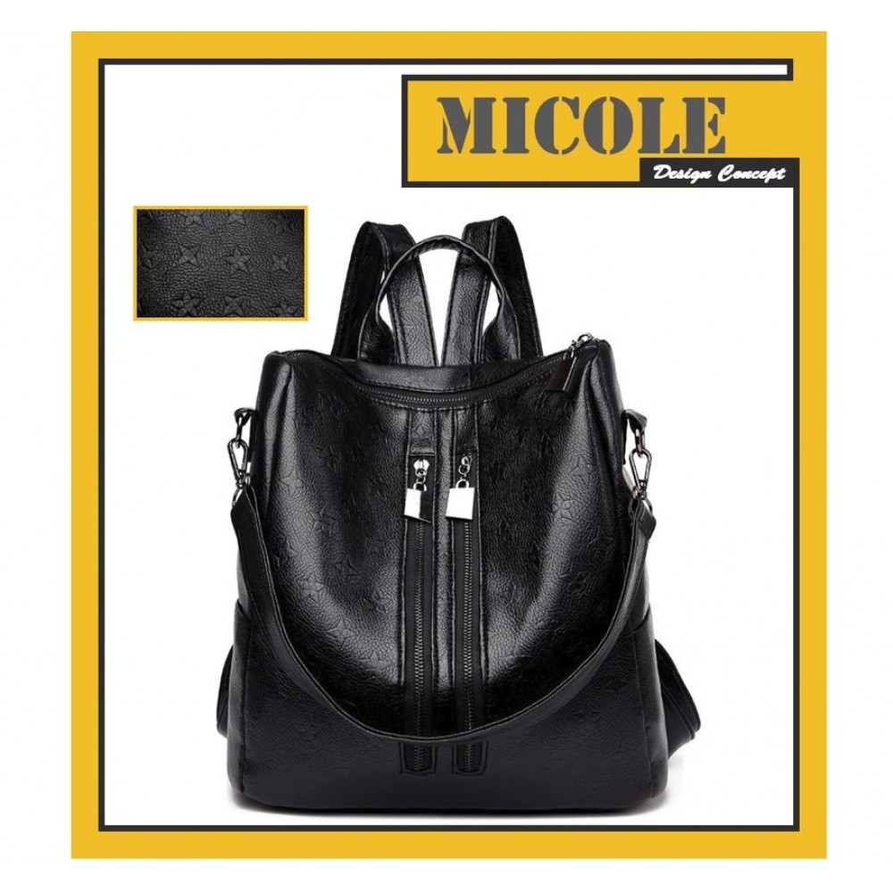 Ready Stock >> MICOLE Star Pattern Casual Backpack Travel Bag Pack Beg BP1027 Ready Stock >> MICOLE Star Pattern Casual Backpack Travel Bag Pack Beg BP1027
