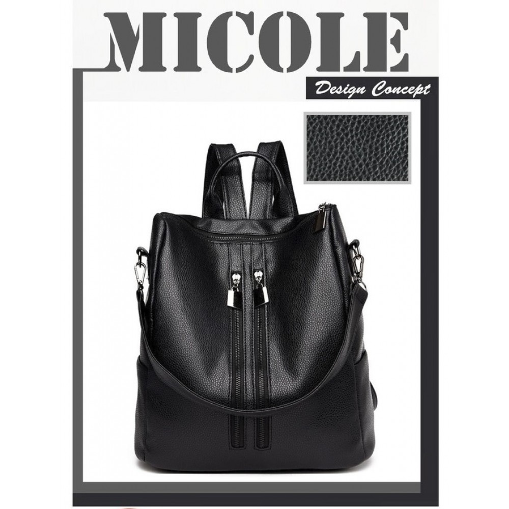 Ready Stock >> MICOLE Double Zip Casual Backpack Travel Bag Pack Beg BP1036 Ready Stock >> MICOLE Double Zip Casual Backpack Travel Bag Pack Beg BP1036