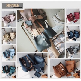 image of Ready Stock >> MICOLE 4 in 1 Shoulder Bag Handbag Women Sling Bag Beg BS3015