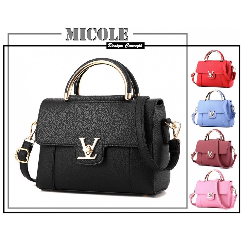 READY STOCK >> MICOLE PU Leather Handbag Women Shoulder Bag Sling Bag ST1025 READY STOCK >> MICOLE PU Leather Handbag Women Shoulder Bag Sling Bag ST1025