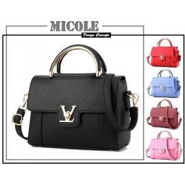image of READY STOCK >> MICOLE PU Leather Handbag Women Shoulder Bag Sling Bag ST1025