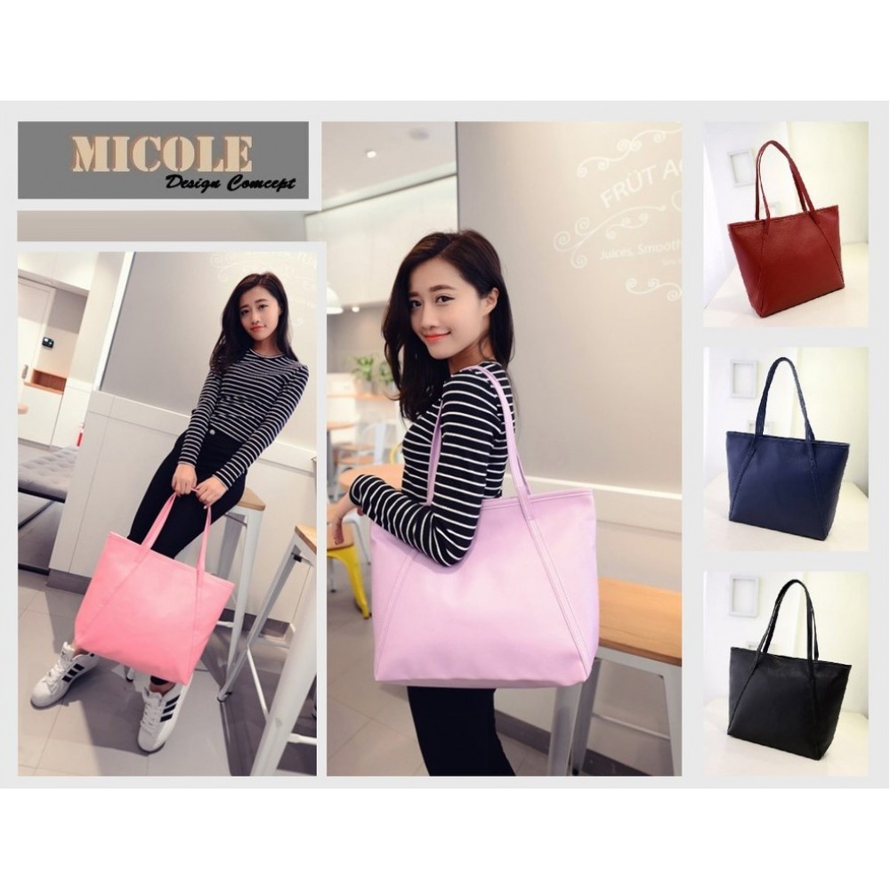 READY STOCK >> MICOLE Shoulder Bag Handbag Women Sling Bag Tote Bag TB1003 READY STOCK >> MICOLE Shoulder Bag Handbag Women Sling Bag Tote Bag TB1003