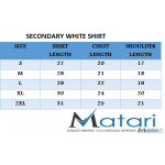 SECONDARY SCHOOL WHITE SHIRT SHORT SLEEVE (UNISEX) - WRINKLE-FREE