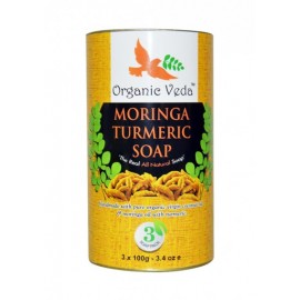 image of Organic Moringa Turmeric Soap Handmade The Real All Natural Soap (3 Packs)