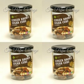image of LOHAS GINGER BROWN SUGAR CUBE 姜母黑糖塊 300g X 4Tins (PACK of 4tins)(Expiry date : 11APR2019)