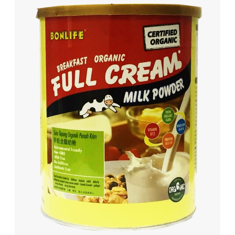 Bonlife Organic Full Cream Milk (800g) 有机全脂奶粉 Bonlife Organic Full Cream Milk (800g) 有机全脂奶粉