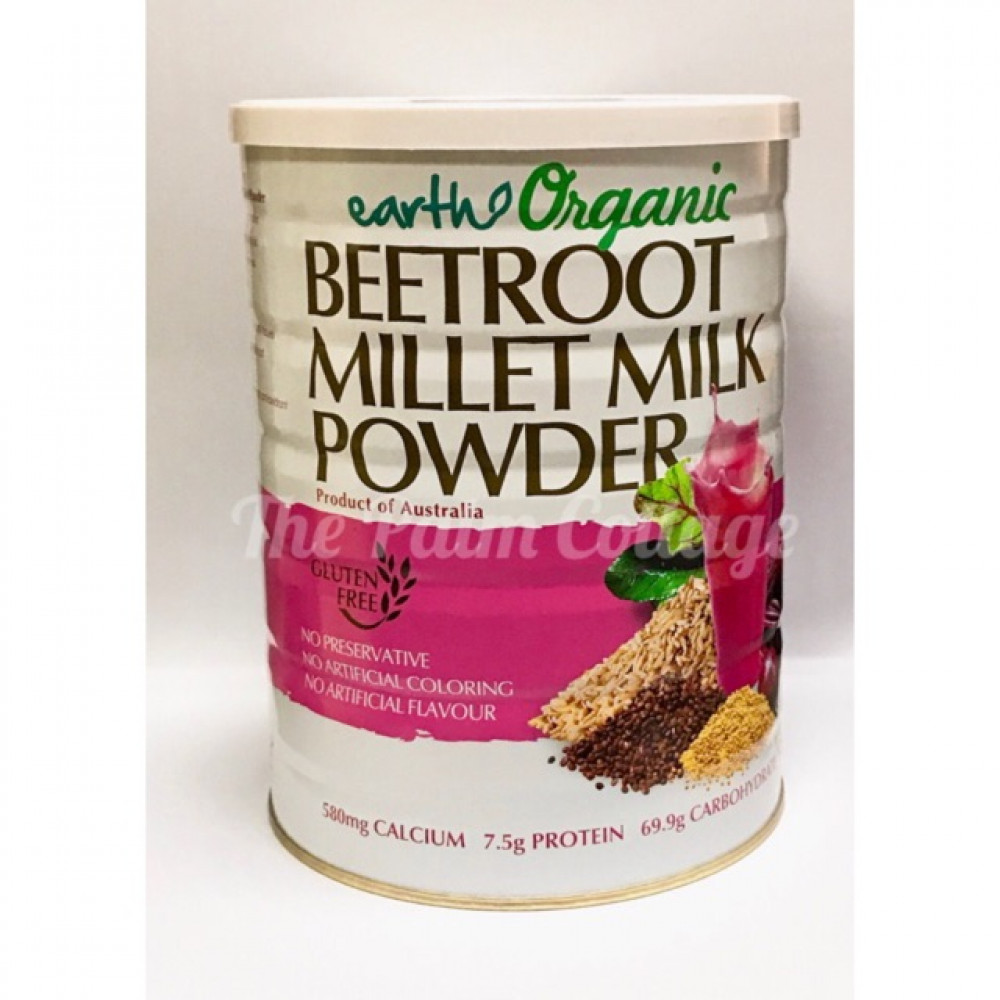 EARTH ORGANIC BEETROOT MILLET MILK POWDER 900G 有机甜菜根小米奶 EARTH ORGANIC BEETROOT MILLET MILK POWDER 900G 有机甜菜根小米奶
