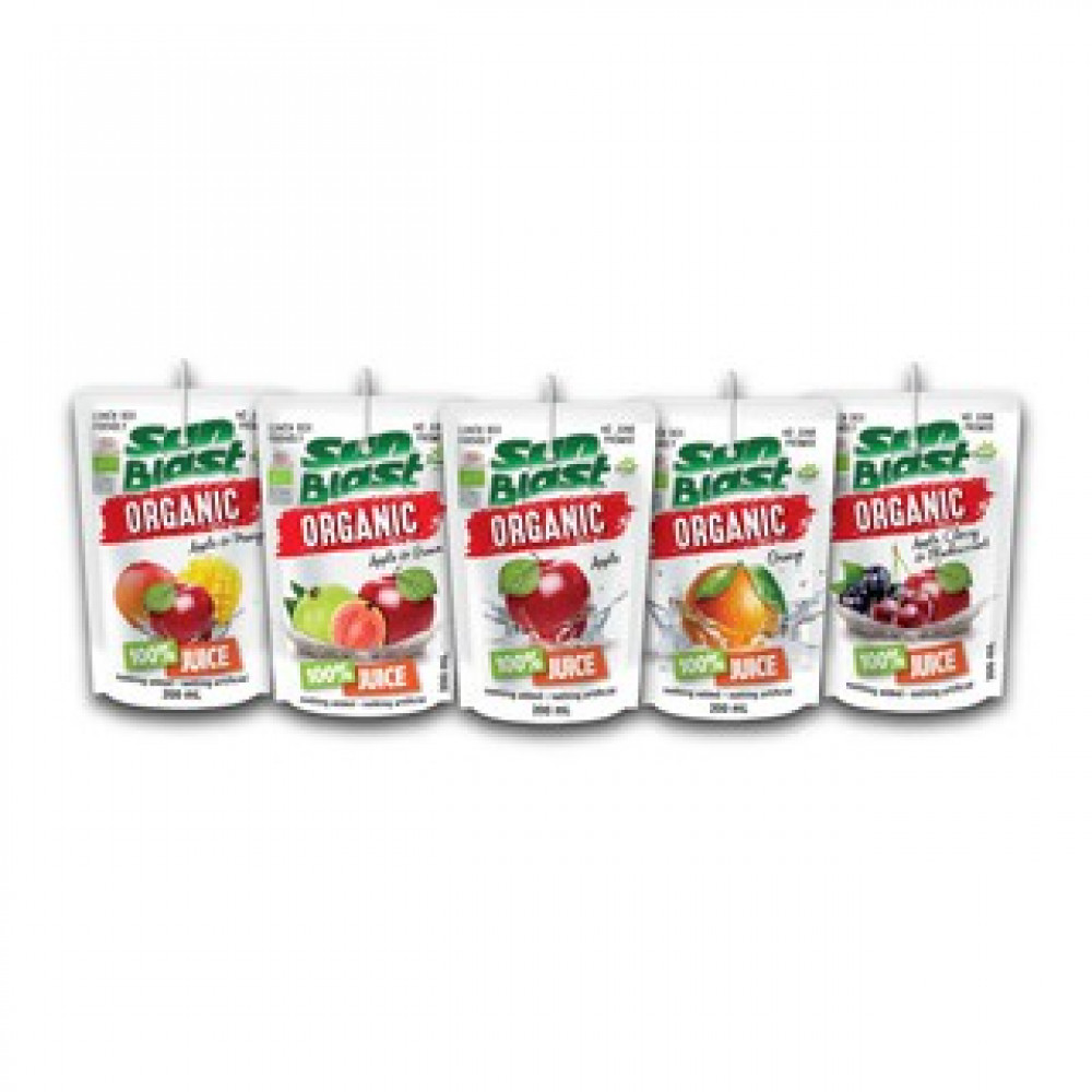 Sunblast 100% Organic Juice 200ml Sunblast 100% Organic Juice 200ml