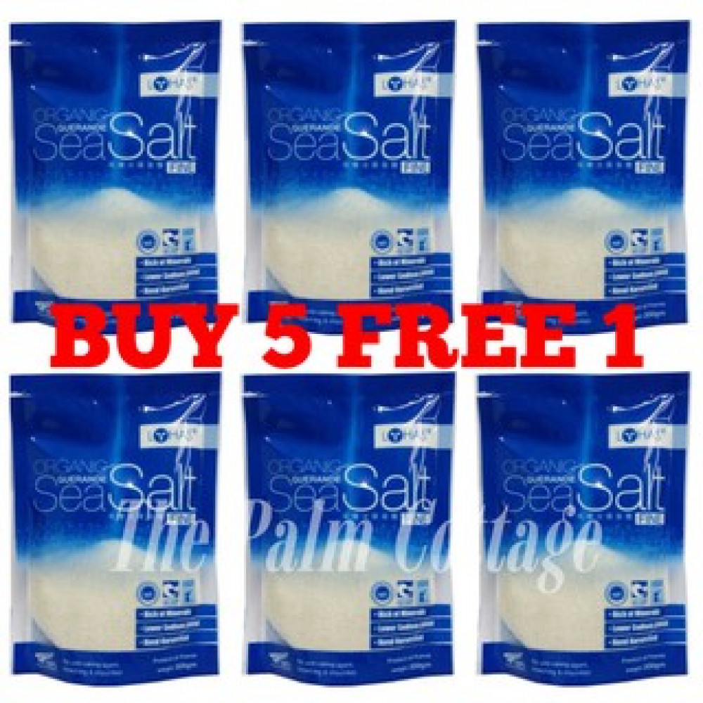 Lohas Organic Guerande Sea Salt 200g x 6pack