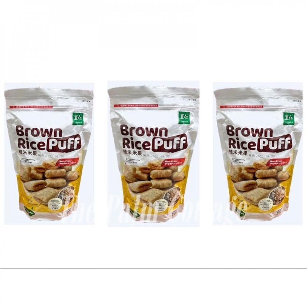 Leezen Brown Rice Puff 糙米米果 300g X 3PACKS