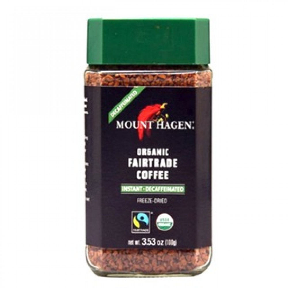 Mount Hagen Organic Fair Trade Instant Coffee DECAFFEINATED(无咖啡因)100g ( Expiry date Feb2022) Mount Hagen Organic Fair Trade Instant Coffee DECAFFEINATED(无咖啡因)100g ( Expiry date Feb2022)