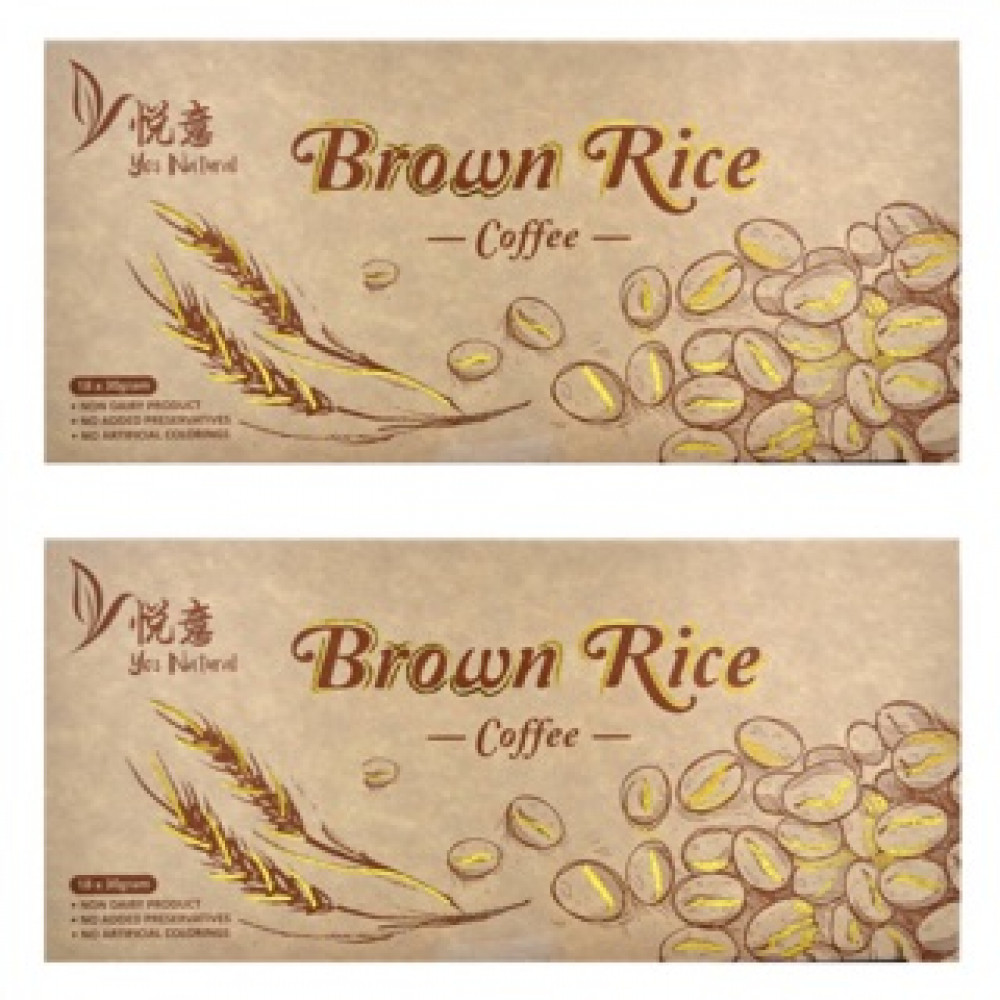 [Twin Pack] YES NATURAL Brown Rice Coffee (30g x 18 sac) X 2 Boxes (Expiry DATE Aug 2022