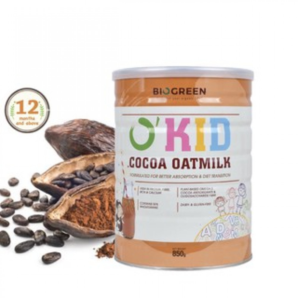 BIOGREEN O'Kid Cocoa Oatmilk 850g