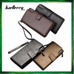 Baellerry S119B Handphone Men Women Wallet Long Purse Leather Bag