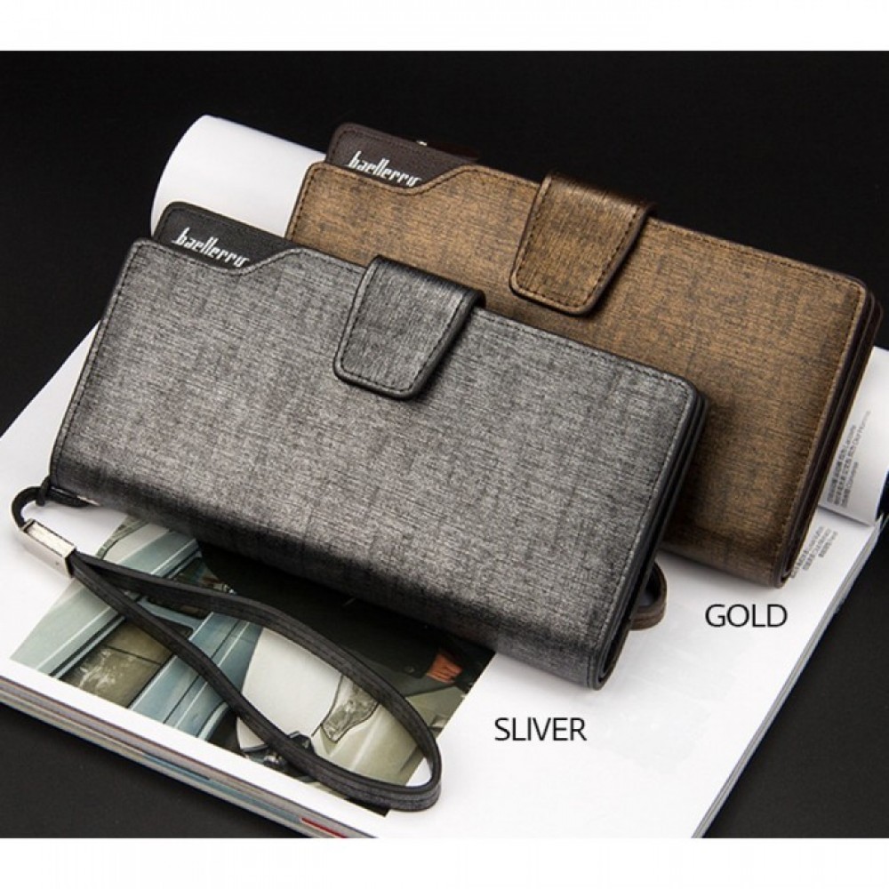 Baellerry S119B Handphone Men Women Wallet Long Purse Leather Bag