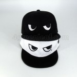 BlackWhite Eyes Snapback Cap Topi