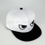 BlackWhite Eyes Snapback Cap Topi