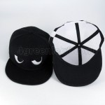 BlackWhite Eyes Snapback Cap Topi