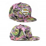 4GL Superman Graffiti Embroidery Snapback Cap Topi