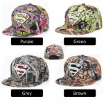 4GL Superman Graffiti Embroidery Snapback Cap Topi