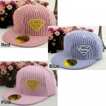 Superman Stripe Ladies Women Cap Snapback Hat