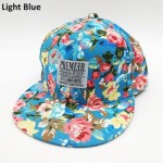 PREMIER Floral Leather Strapback Snapback Cap