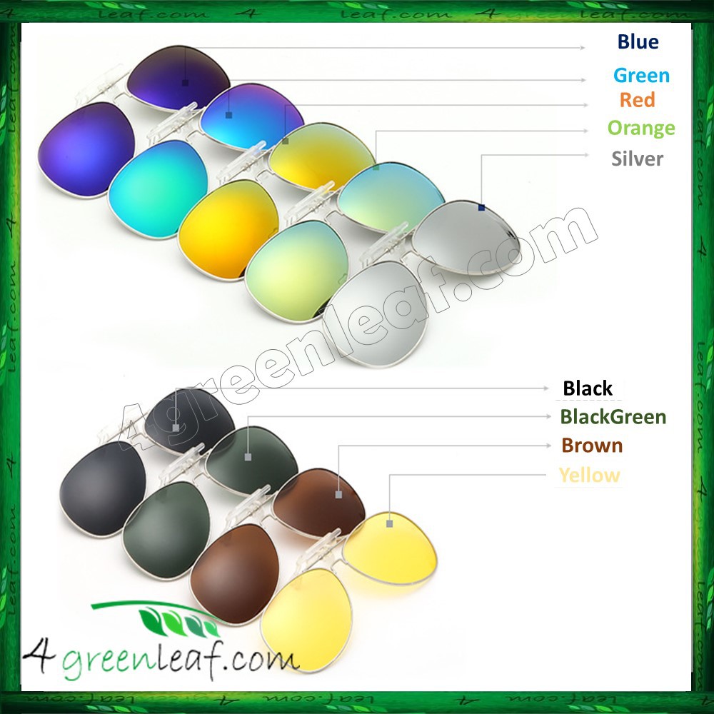 CS01 Clip On Polarized Sunglasses (Style Aviator 3026)