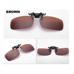 CS04 Square Shape Clip On Polarized Sunglasses