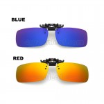 CS04 Square Shape Clip On Polarized Sunglasses