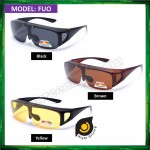 Polarized Flip UP Fit Over Overlap Sunglasses (UV400) FUO