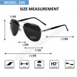 MB 209 AVIATOR POLARIZED SUNGLASSES ANTI GLARE