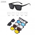 4GL Magnetic Clip On 6 in 1 Polarized UV Protection Sunglasses 2203A