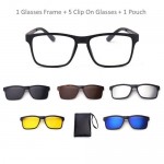 4GL Magnetic Clip On 6 in 1 Polarized UV Protection Sunglasses 2203A