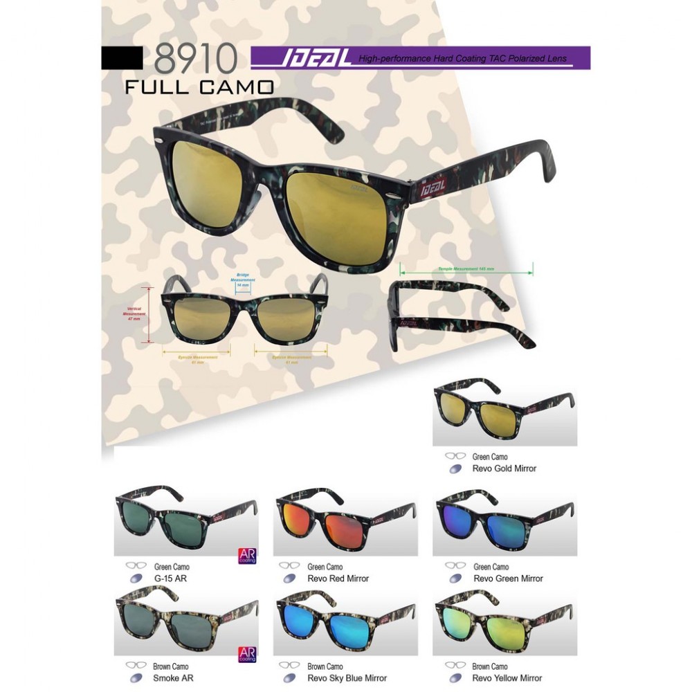 IDEAL 8910 Camo Polarized Sunglasses Cermin Mata Gelap IDEAL 8910 Camo Polarized Sunglasses Cermin Mata Gelap