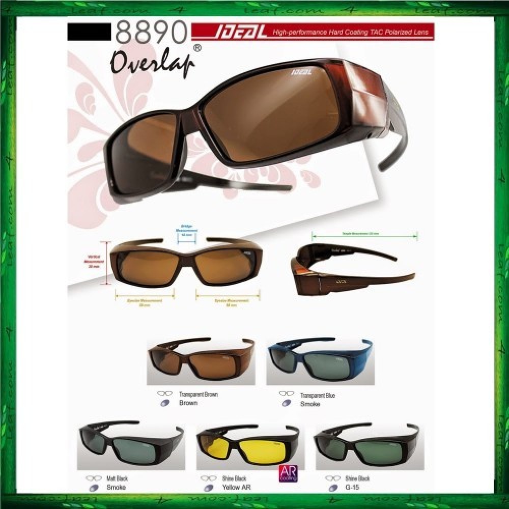 4GL IDEAL 8890 FitOver Overlap Polarized Sunglasses 4GL IDEAL 8890 FitOver Overlap Polarized Sunglasses