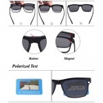 4GL Magnetic Clip On 6 in 1 Polarized UV Protection Sunglasses 2245A