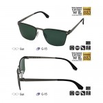 Work Eyewear Stainless Steel Snowflake 833 Screwless Light Polarized Sunglasses