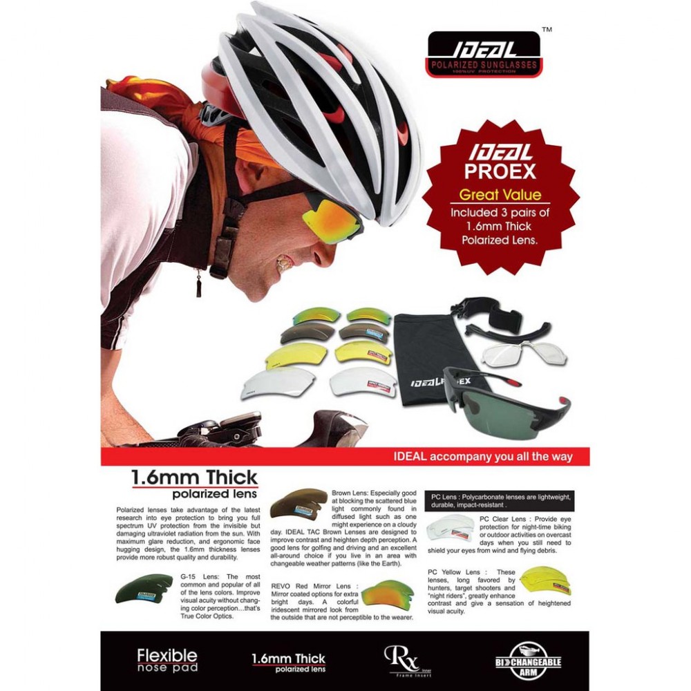 ORIGINAL IDEAL PROEX 10 IN 1 SUNGLASSES (1.6MM Thick Polarized Lens) ORIGINAL IDEAL PROEX 10 IN 1 SUNGLASSES (1.6MM Thick Polarized Lens)