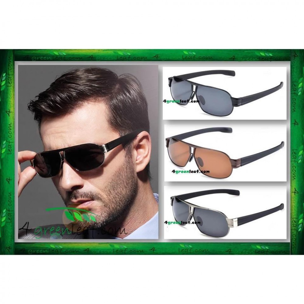 Square Aviator 8516 Premium Quality Anti UV Glare Polarized Sunglasses