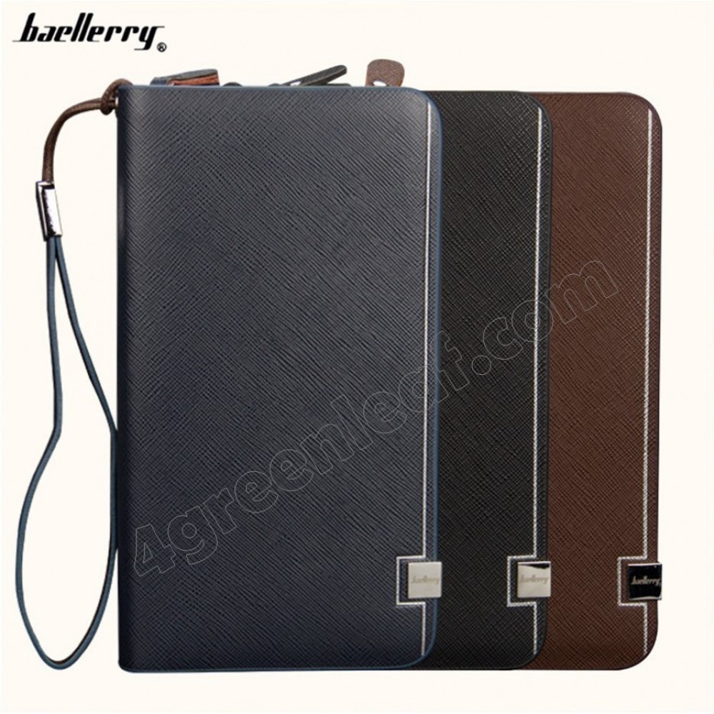 Baellerry S6231 Handphone Men Women Wallet Long Purse Leather
