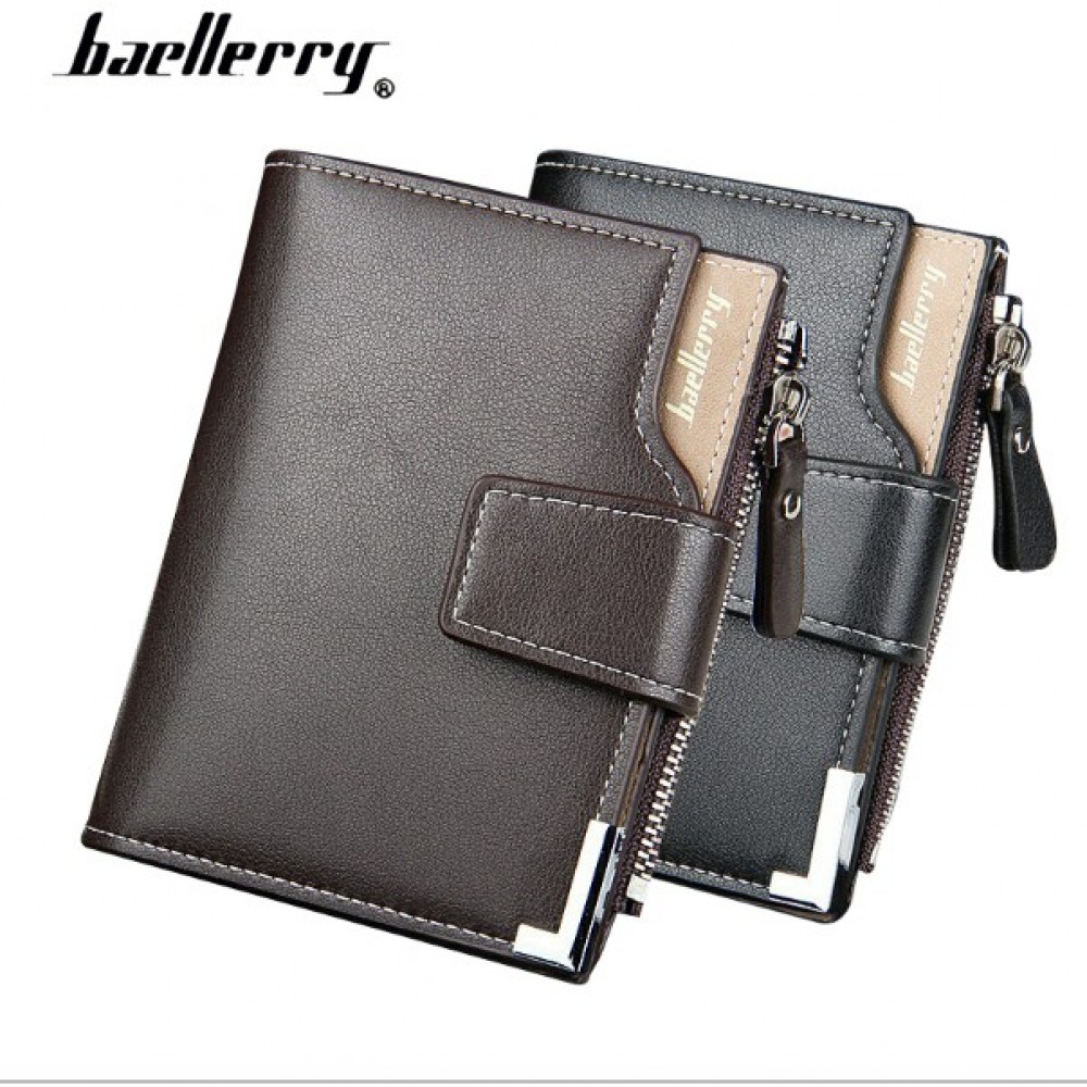 Baellerry Men Women Wallet Short Purse Leather D1282