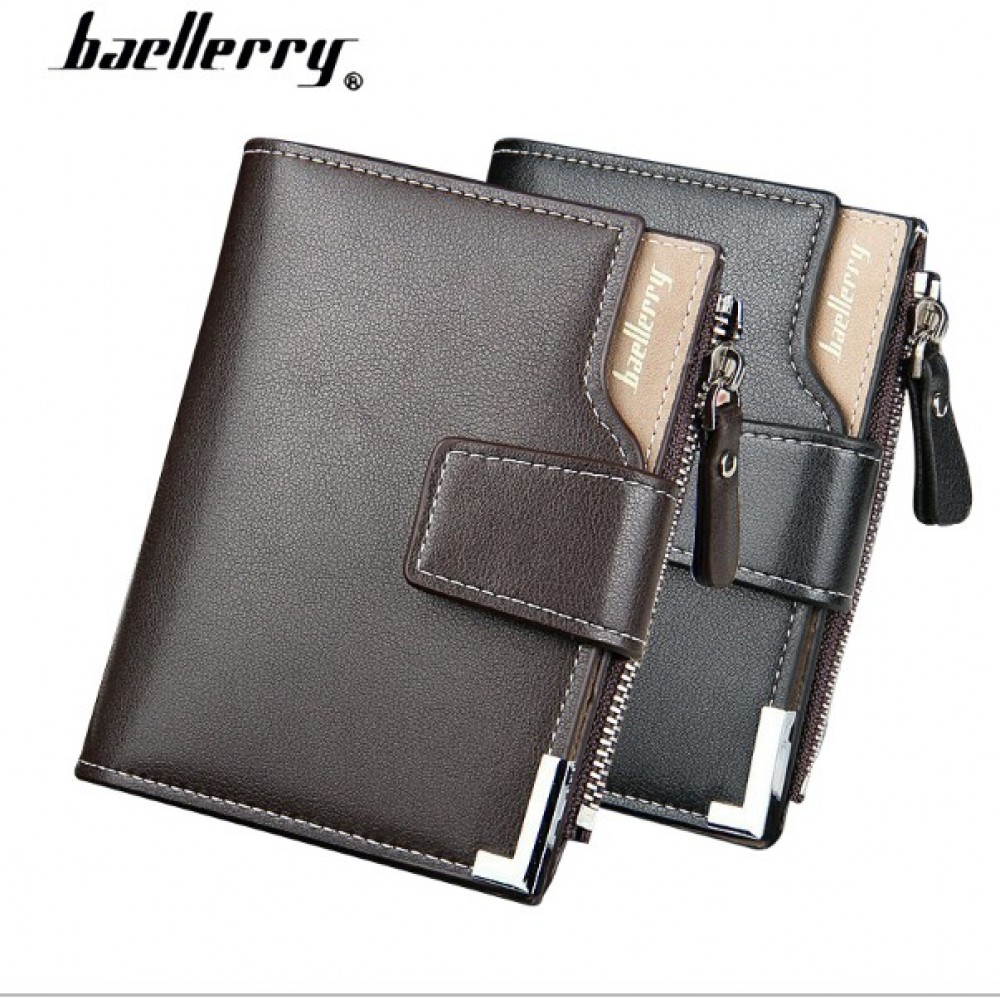 Baellerry Men Women Wallet Short Purse Leather D1282 Baellerry Men Women Wallet Short Purse Leather D1282