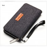 Baellerry S1521 Canvas Premium long Wallet Wallets Purse