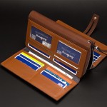 4GL Baellerry Men Women Long Wallet Purse Bag 20 Card Slot S1393