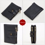 2059 Leather Coin Purse Short Wallet Men Women