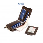 4GL BAELLERRY Men Women Short Wallet Purse D0888 Cross