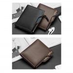 4GL BAELLERRY Men Women Short Wallet Purse D0888 Cross