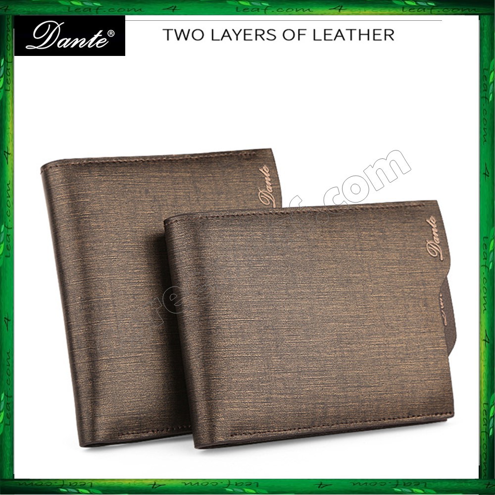 Dante Men Premium Leather Short Wallet Purse (with Dante Original box)