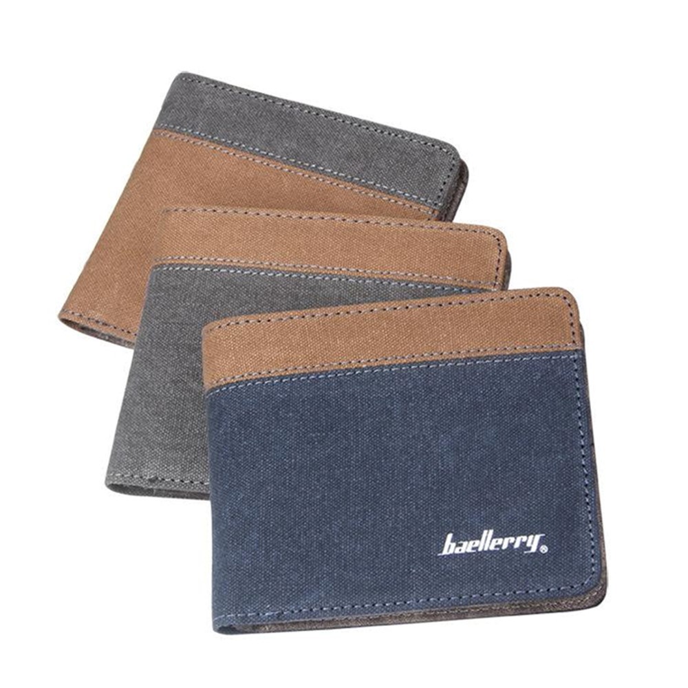 4GL BAELLERRY Canvas Men Wallet Purse D3388 Cross 4GL BAELLERRY Canvas Men Wallet Purse D3388 Cross