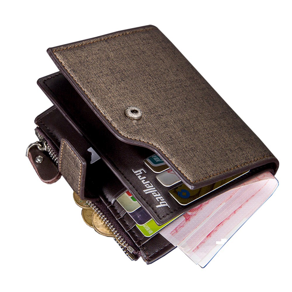 4GL BAELLERRY Men Women Wallet Short Purse Leather 13840-2